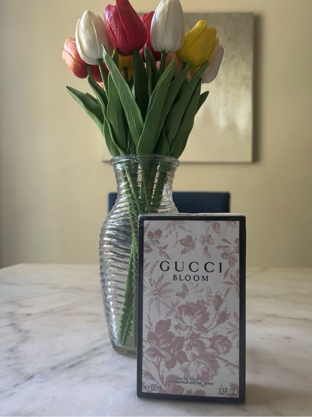 Gucci Bloom Fragrance Box with Multicolor Tulips
